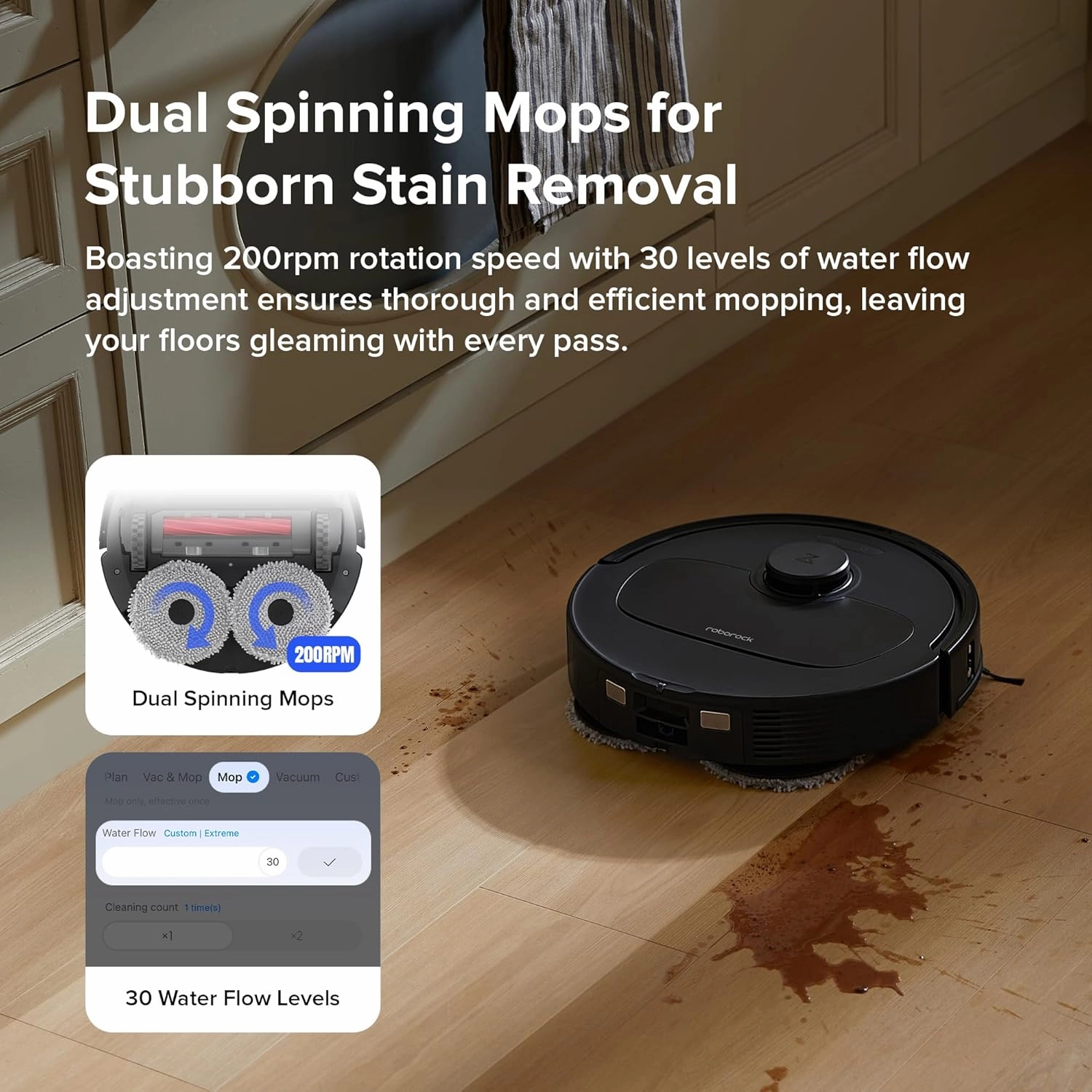 roborock Qrevo S Robot Vacuum Cleaner with Mop, 7000Pa Suction, LiDAR & Reactive Tech Avoidance, Multi-functional Station, Auto Mop Washing&Drying, Self-Emptying&Refilling, 10mm Mop Lifting (Black)