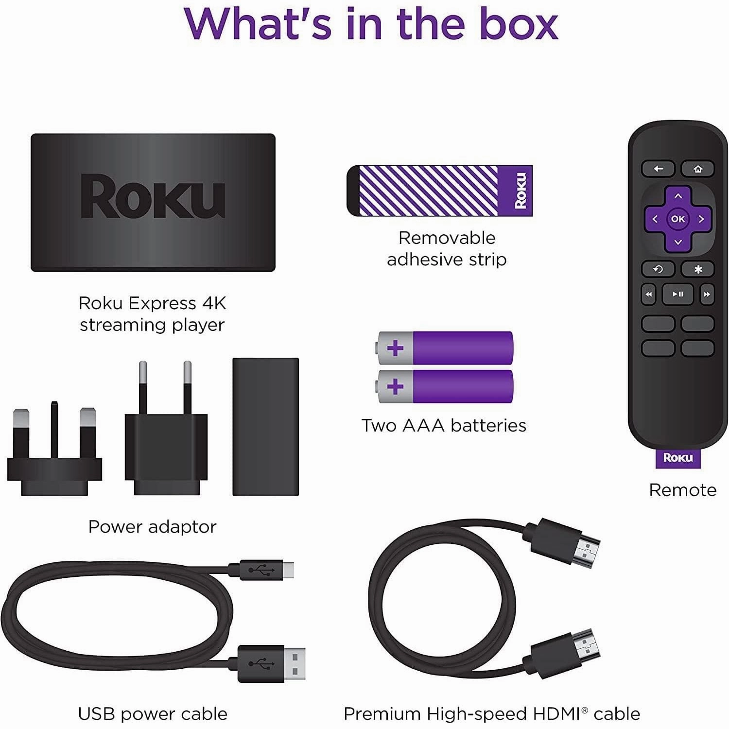 Roku Express 4K HD Streaming Media Player