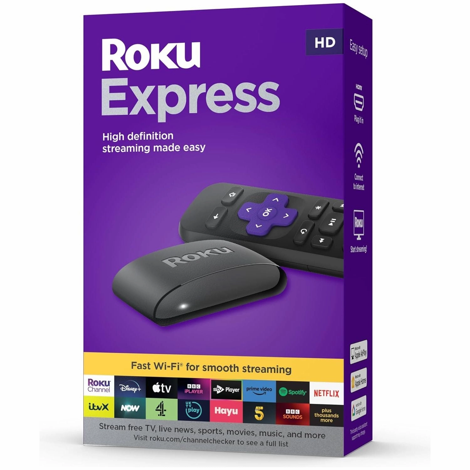 Roku Express HD Streaming Device with HDMI Cable and Remote phone accessories, mobile phone cases, best charging cable