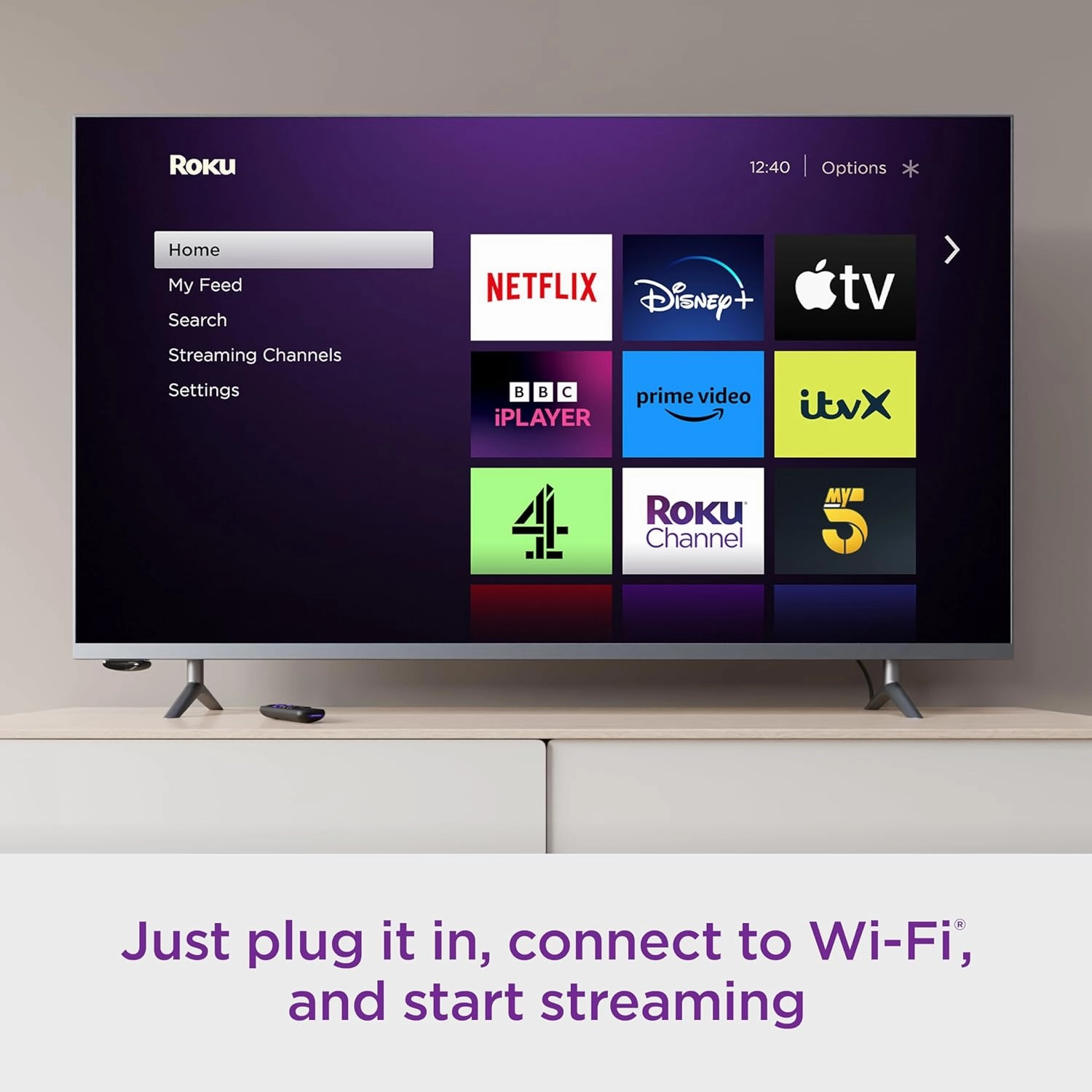 Roku Express HD Streaming Device with HDMI Cable and Remote