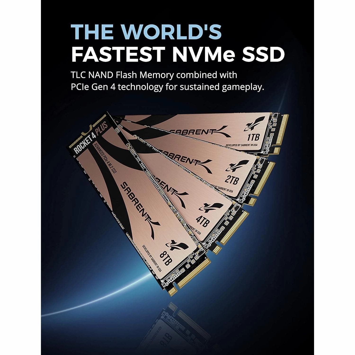 Sabrent 4TB M.2 NVMe Gen 4 SSD with PS5 Heatsink - PCIe 4.0, 7100MB/s Read (SB-RKT4P-PSHS-4TB)