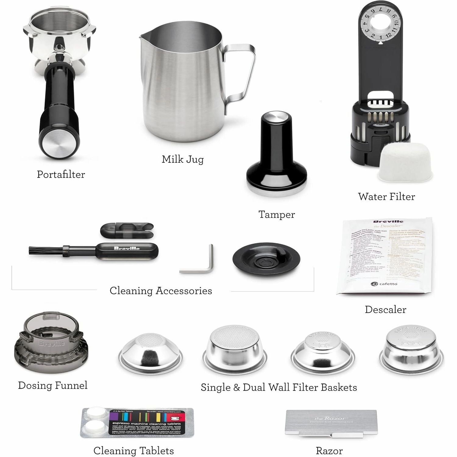 Sage Barista Express BES875BSS Espresso Machine - Bean to Cup Coffee Maker with Milk Frother, Stainless Steel