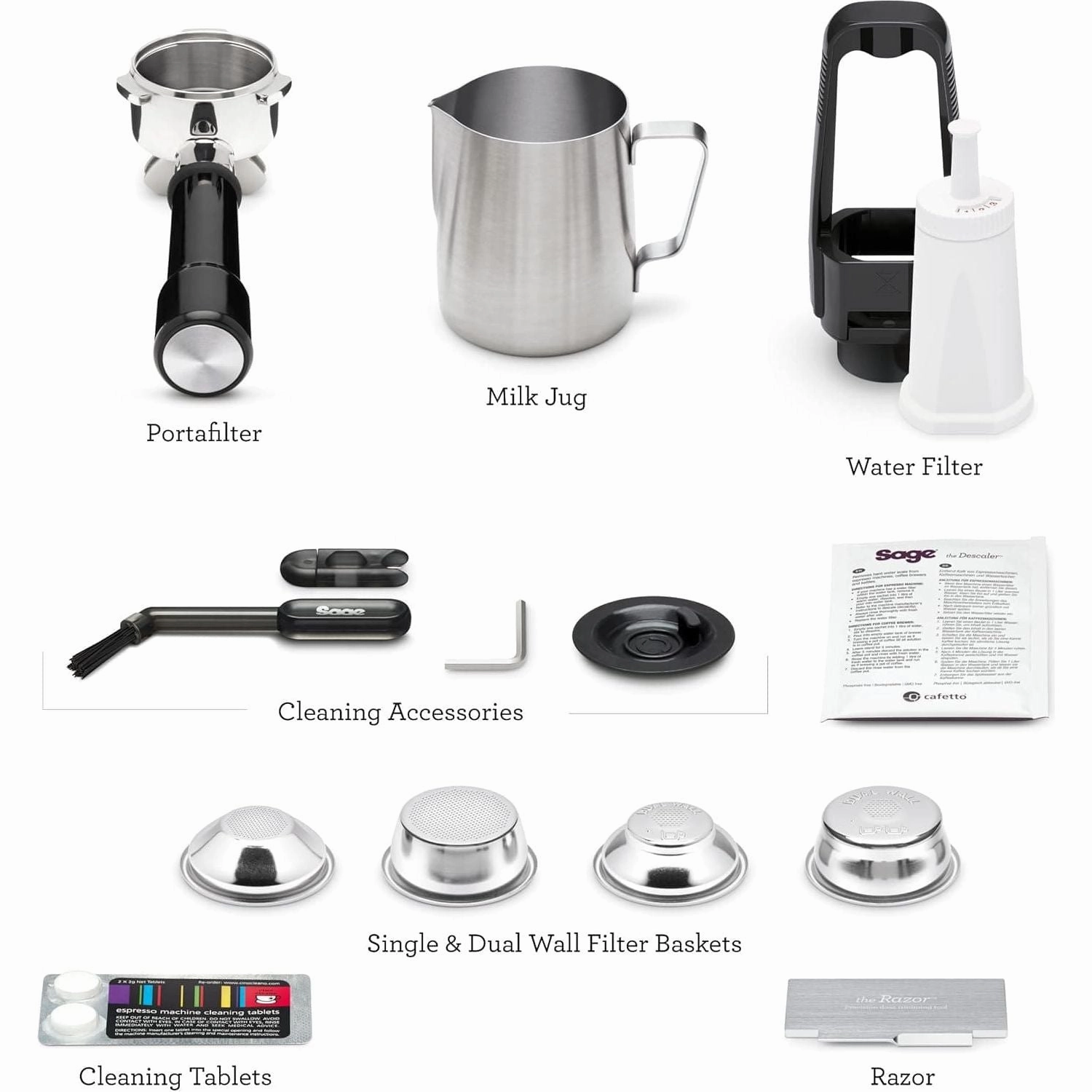 SAGE The Barista Express Impress SES876 Bean-to-Cup Coffee Machine  Stainless Steel