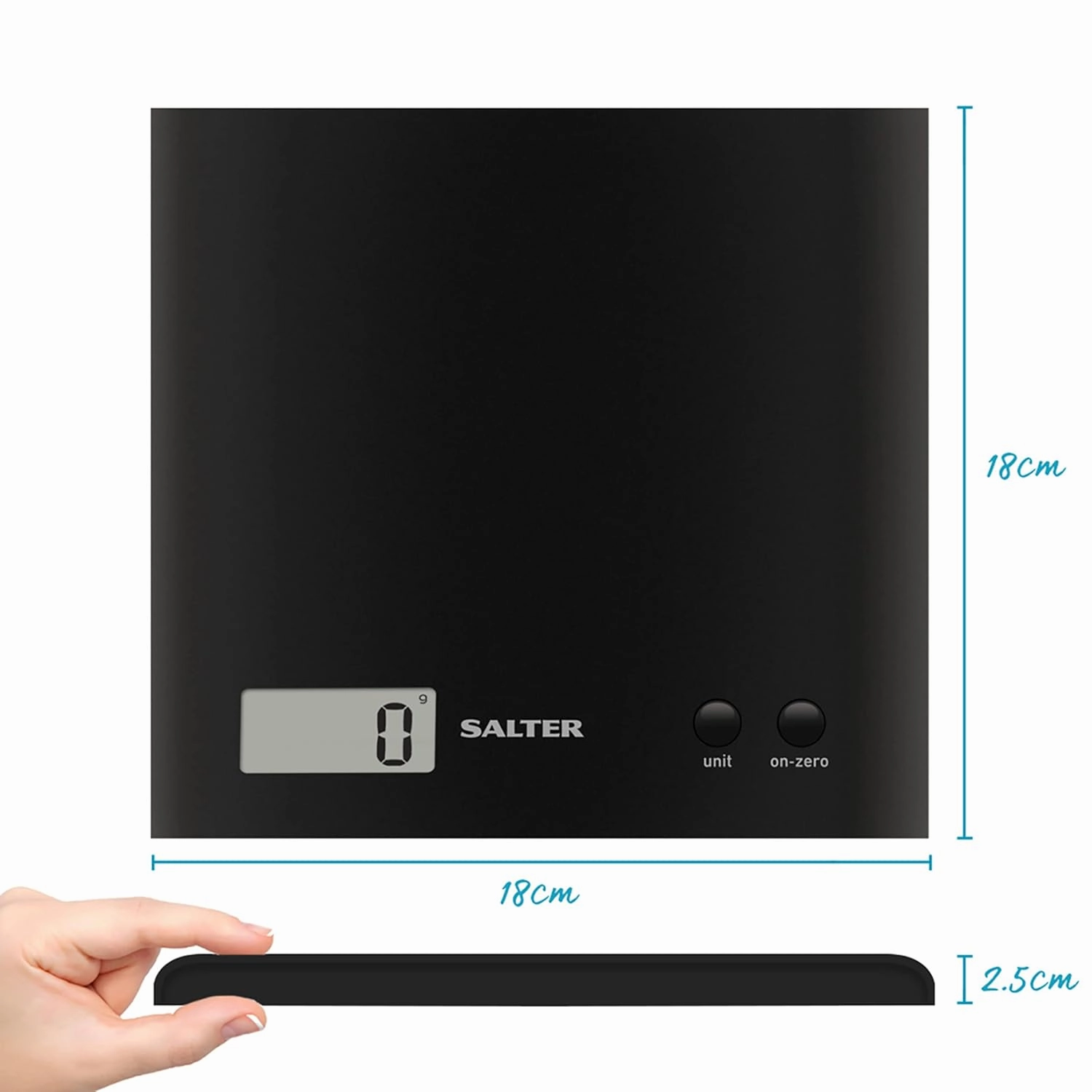 Salter 1066 BKDR15 Arc Kitchen Scale - Digital Food Weighing Scale