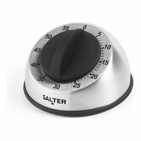 Salter 338 SSBKXR15 Mechanical Kitchen Timer - 60-Minute Countdown, Clockwork Mechanism, Soft Touch Dial, Brushed Stainless Steel, Ideal for Cooking, Baking, Fitness, and Studying phone accessories, mobile phone cases, best charging cable
