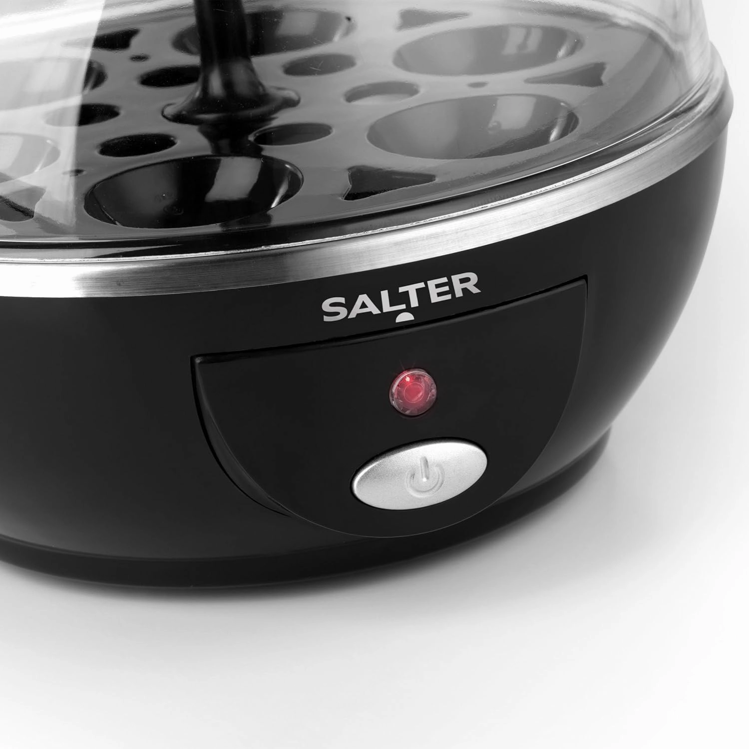 Salter Electric Multi Egg Cooker - 6 Egg Capacity, Soft, Hard & Poached Eggs, Includes Measuring Cup & Poaching Trays, 430W, Easy Clean & Compact