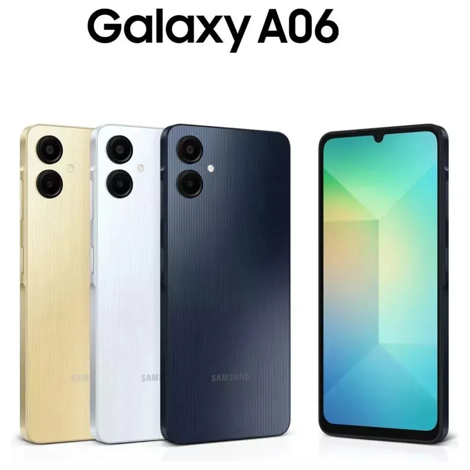 Samsung Galaxy A06 128GB 4GB, Dual SIM, Black Unlocked SIM Free Smartphone
