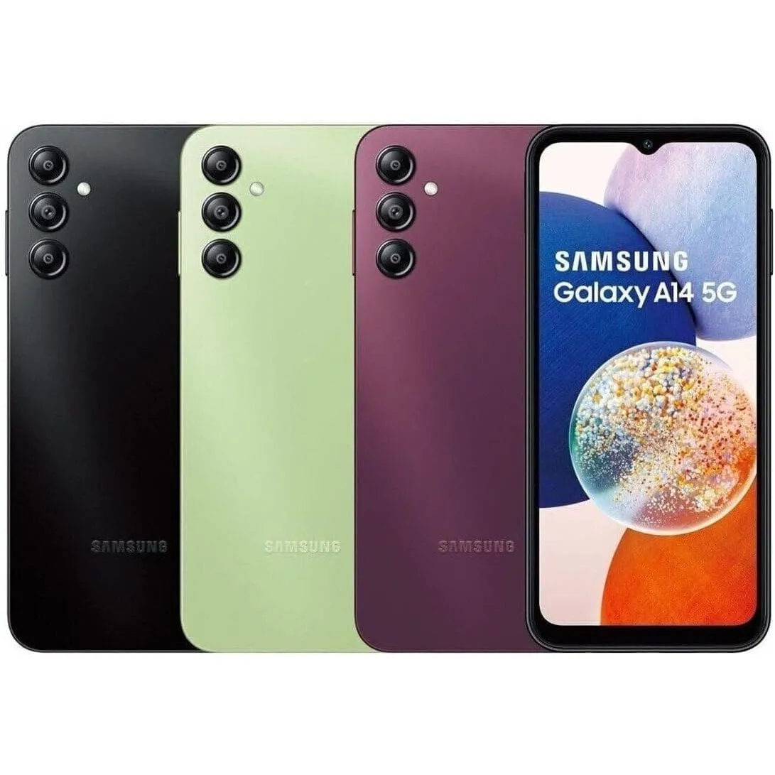 Samsung Galaxy A14 5G 64GB 4GB Dual SIM Unlocked Dark Red Mobile Phone