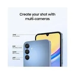 Samsung Galaxy A15 5G 128GB 6GB RAM, Dual SIM, Light Blue, Unlocked