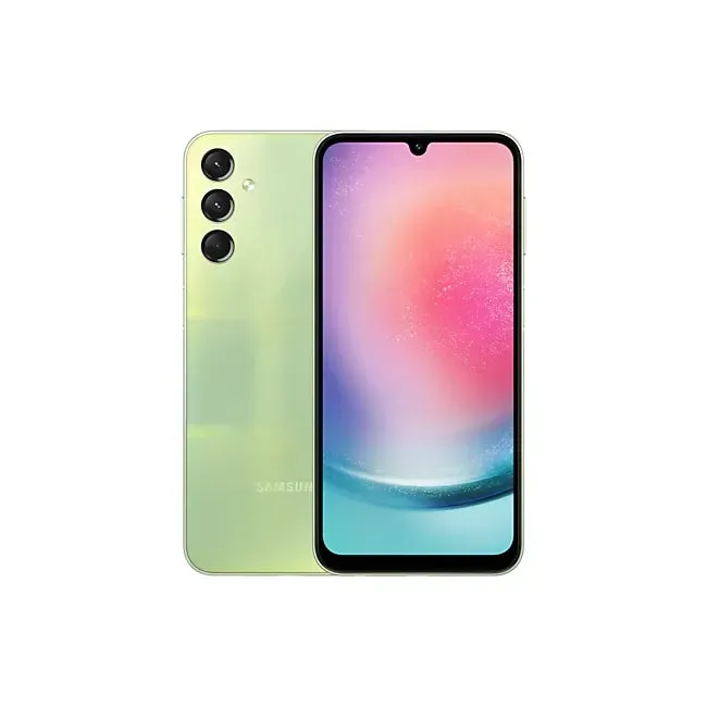 Samsung Galaxy A24 4G 128GB Storage, 4GB RAM, Dual SIM - Light Green - Unlocked - International Model