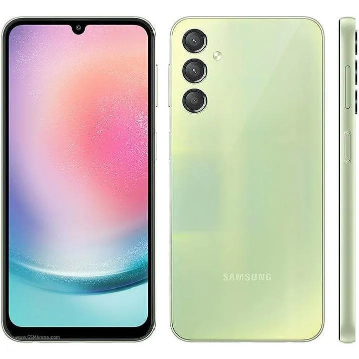 Samsung Galaxy A24 4G 128GB Storage, 4GB RAM, Dual SIM - Light Green - Unlocked - International Model