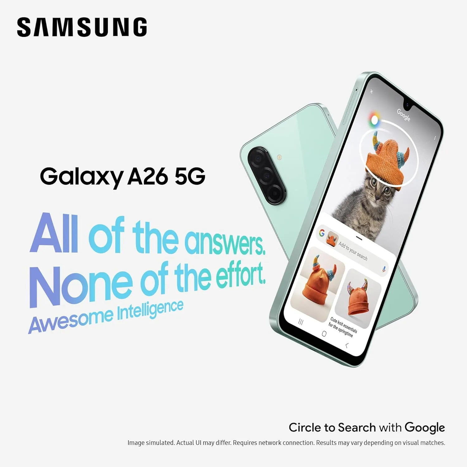 Samsung Galaxy A26 5G 6GB RAM 128GB Storage Mint SIM-Free Unlocked Smart Phone
