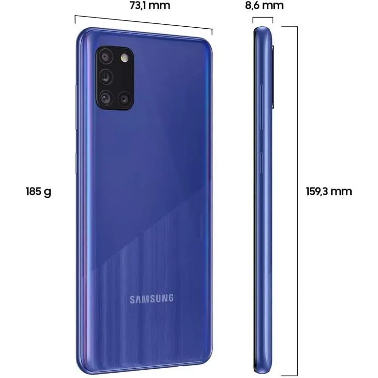 Samsung Galaxy A31 4G 128GB Storage, 6GB RAM - Blue - Unlocked