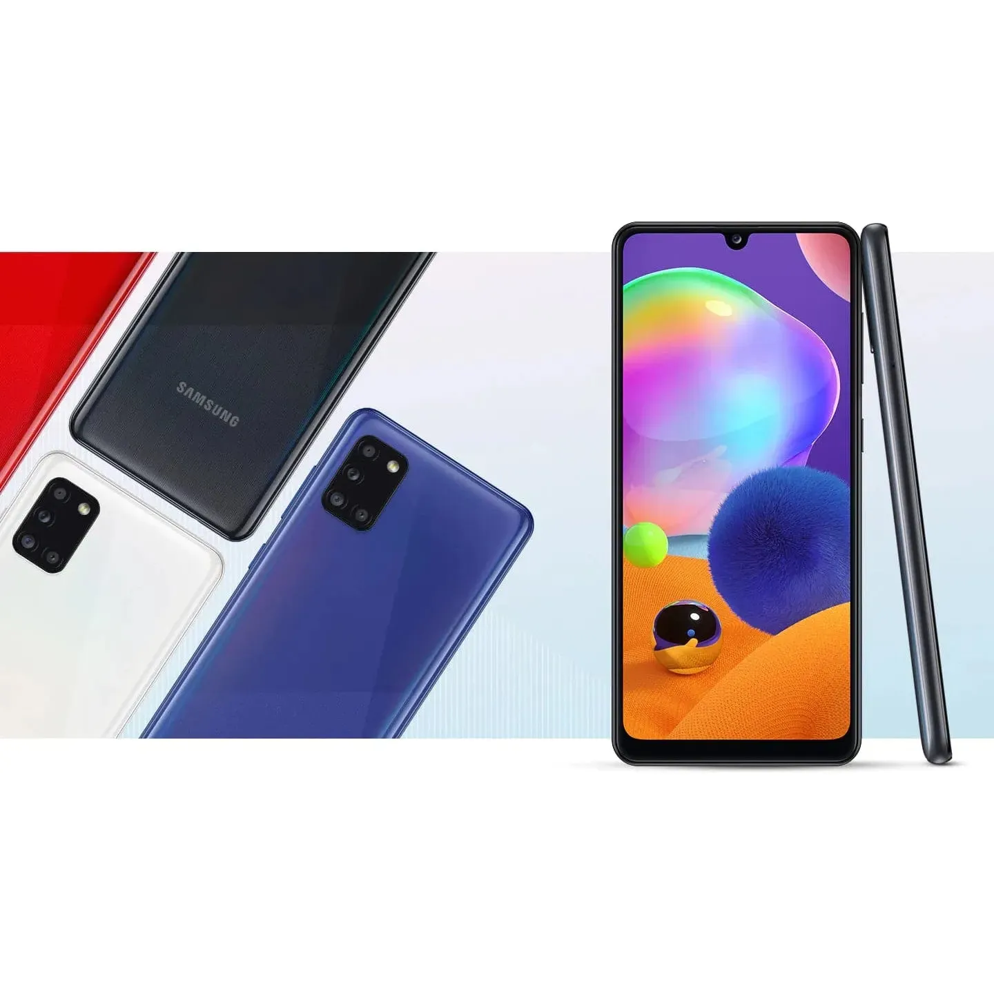 Samsung Galaxy A31, 4G 128GB Storage, 6GB RAM, Dual SIM, Black - Unlocked