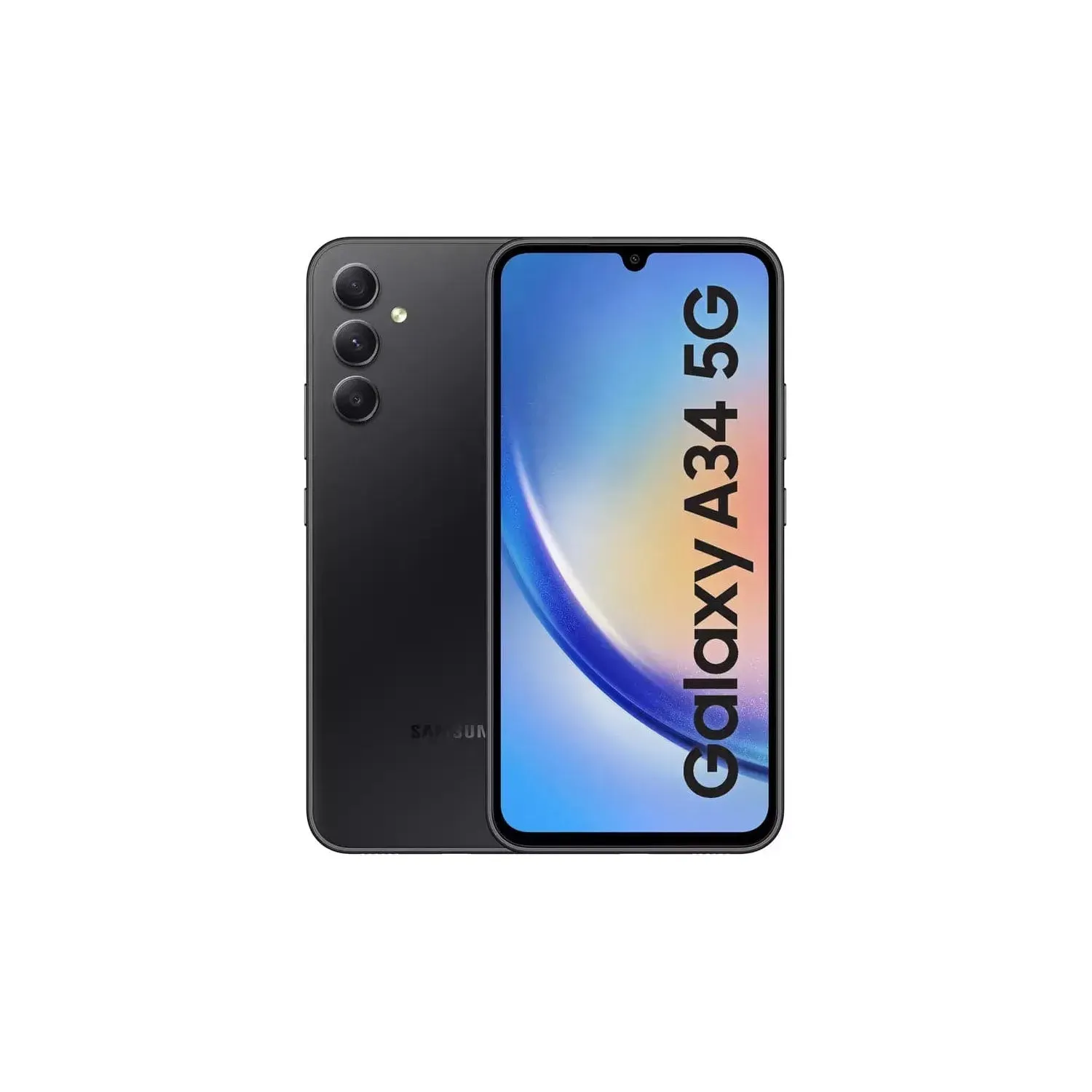 Samsung Galaxy A34 5G 6GB RAM, 128GB Storage, Dual Sim, Awesome Graphite - Unlocked - International Model
