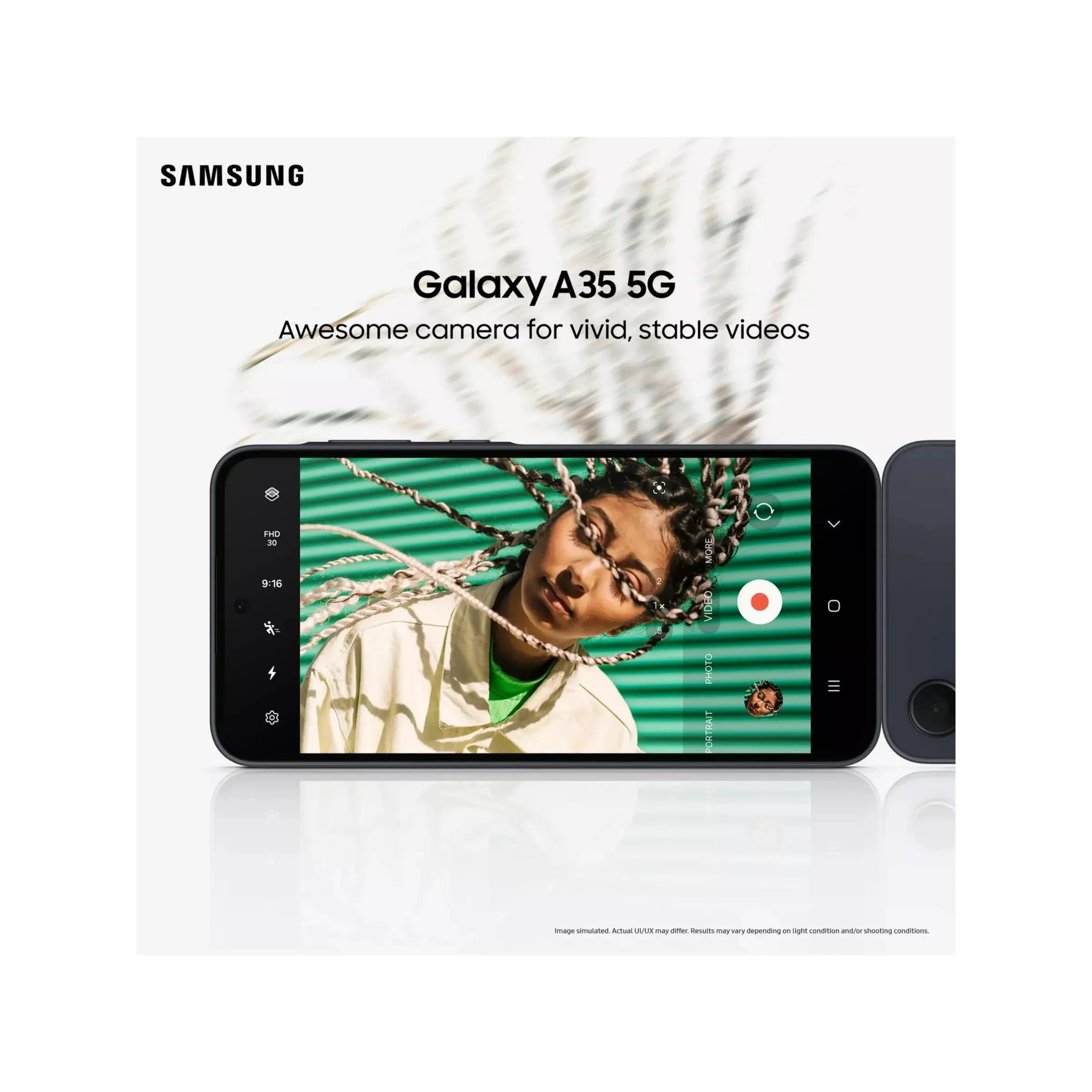 Samsung Galaxy A35 5G 128GB, 8GB RAM, Dual SIM, Awesome Navy, Unlocked Smartphone
