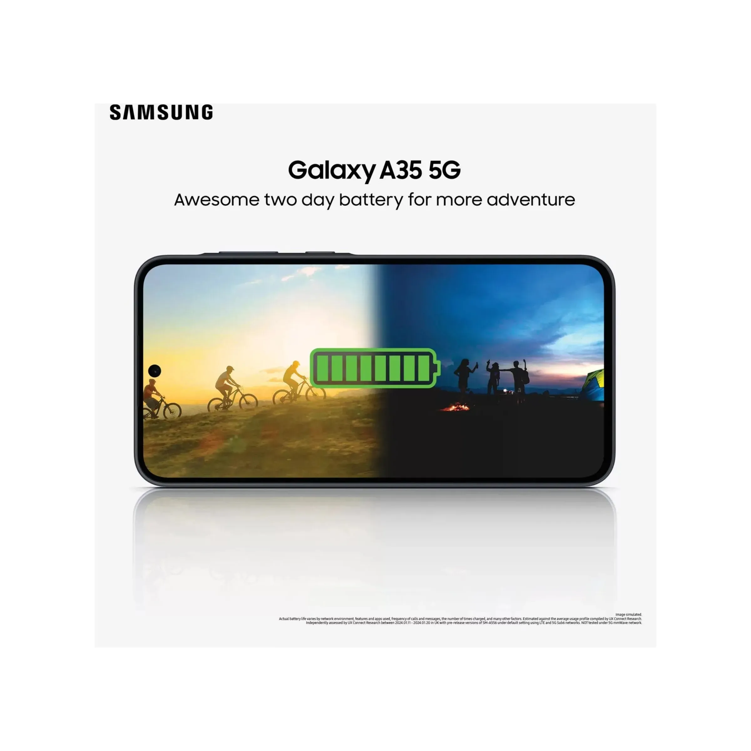 Samsung Galaxy A35 5G 128GB, 8GB RAM, Dual SIM, Awesome Navy, Unlocked Smartphone