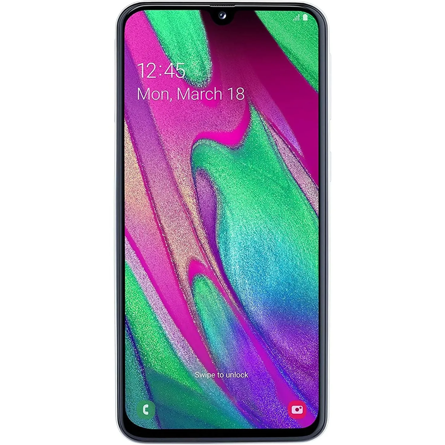 Samsung Galaxy A40 64GB Smartphone - White unlocked phones,budget smartphones,cell phone deals,latest mobile phones