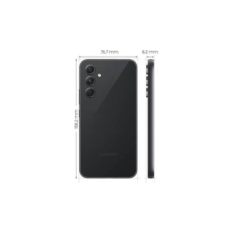 Samsung Galaxy A54 5G 128GB, 8GB RAM Dual Sim - Black - Unlocked - International Model
