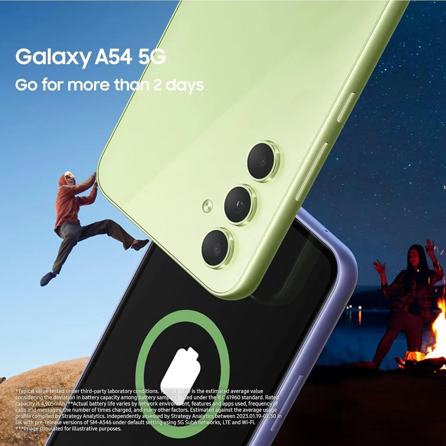 Samsung Galaxy A54 5G - 256GB Storage, 8GB RAM, Dual SIM, Unlocked, Awesome Graphite (International Model)