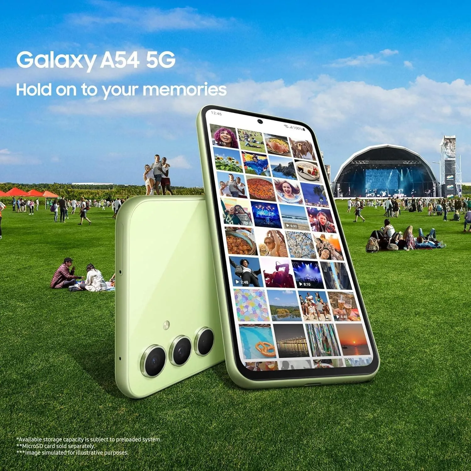 Samsung Galaxy A54 5G - 256GB Storage, 8GB RAM, Dual SIM, Unlocked, Awesome Graphite (International Model)