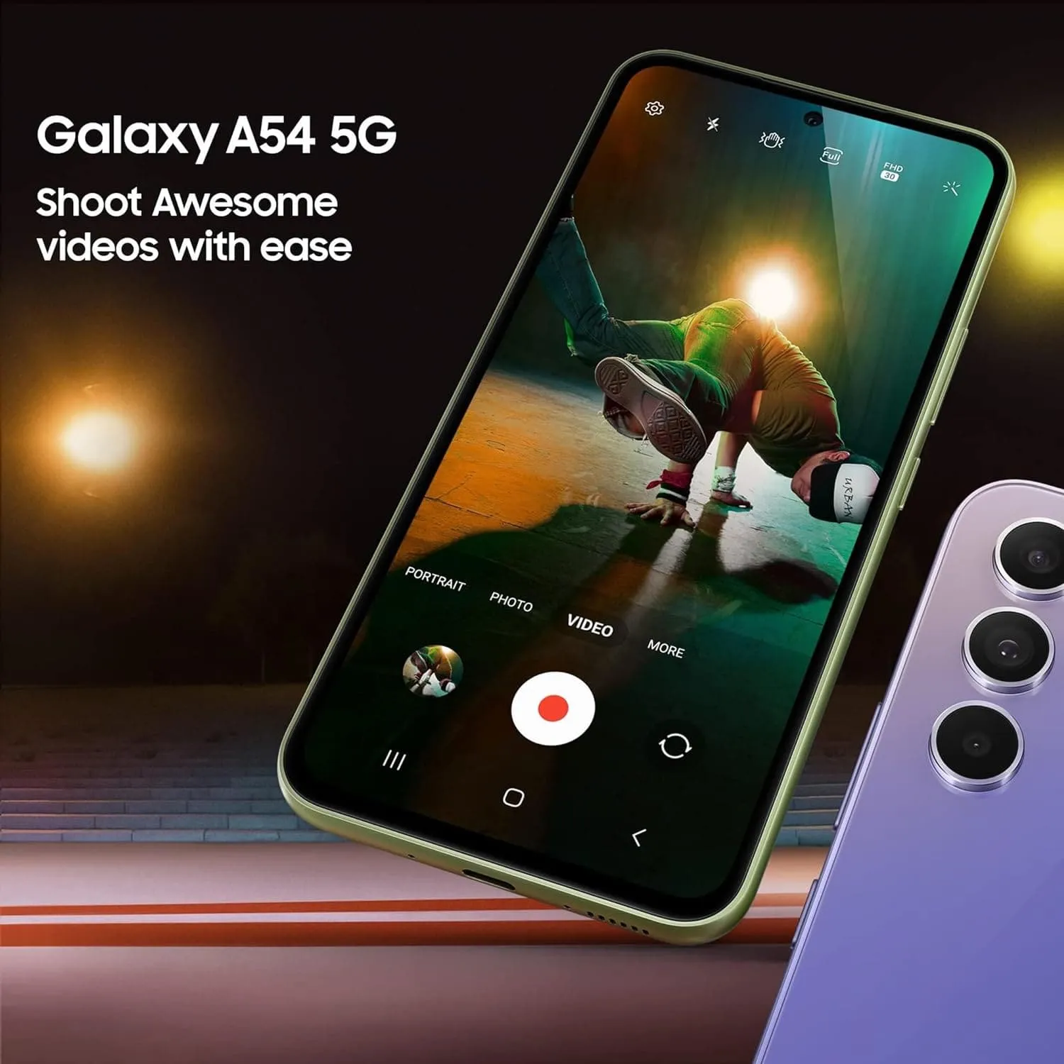 Samsung Galaxy A54 5G - 256GB Storage, 8GB RAM, Dual SIM, Unlocked, Awesome Graphite (International Model)