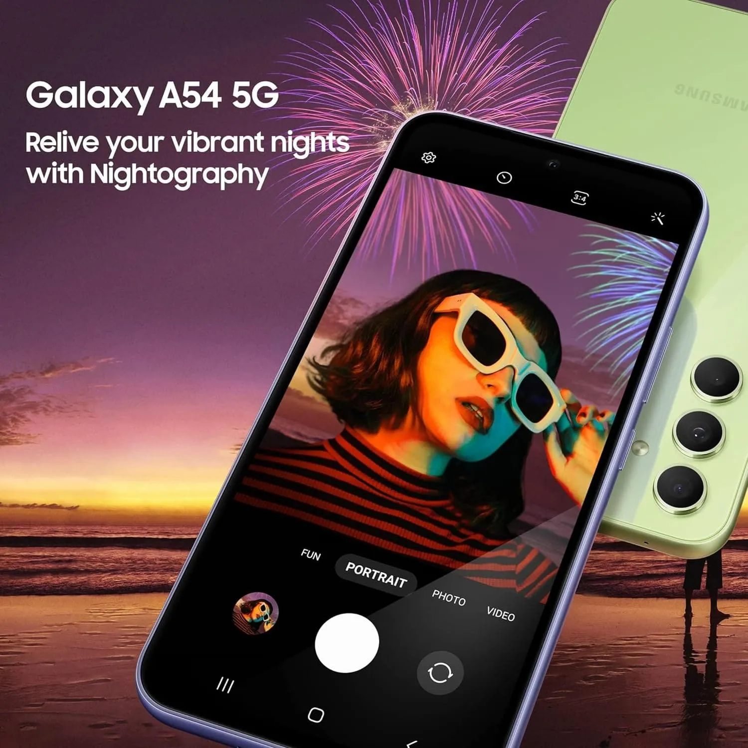 Samsung Galaxy A54 5G - 256GB Storage, 8GB RAM, Dual SIM, Unlocked, Awesome Graphite (International Model)