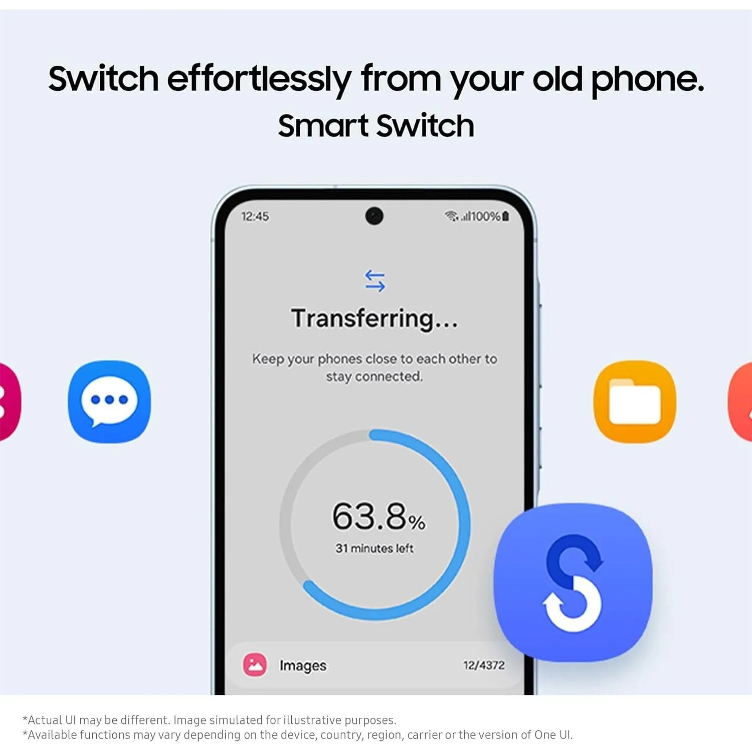 Samsung Galaxy A55 5G 128GB 8GB RAM, Dual SIM, Awesome Lemon, Unlocked SIM Free Smartphone