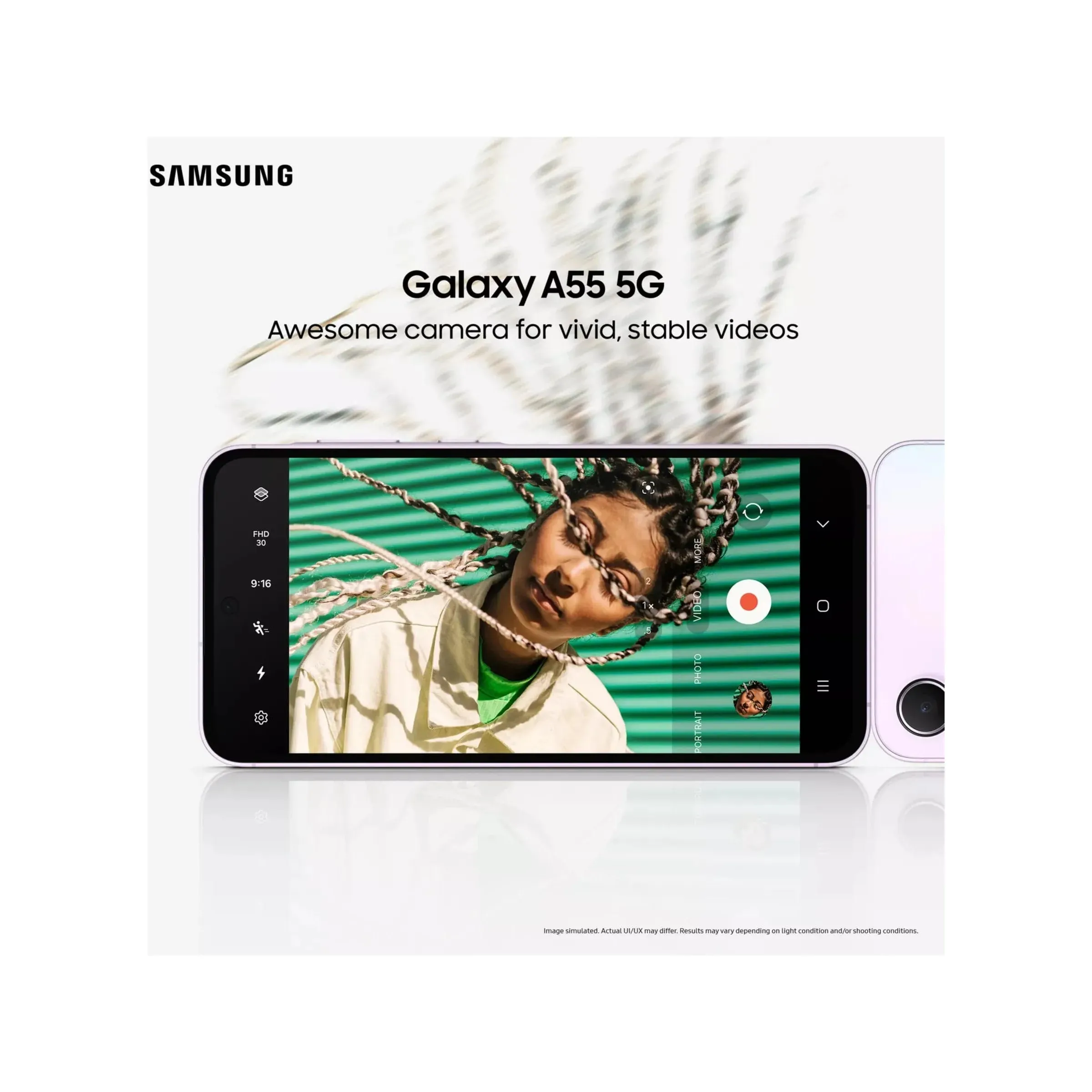 Samsung Galaxy A55 5G 128GB 8GB RAM, Dual Sim, Awesome Lilac, Unlocked Smartphone
