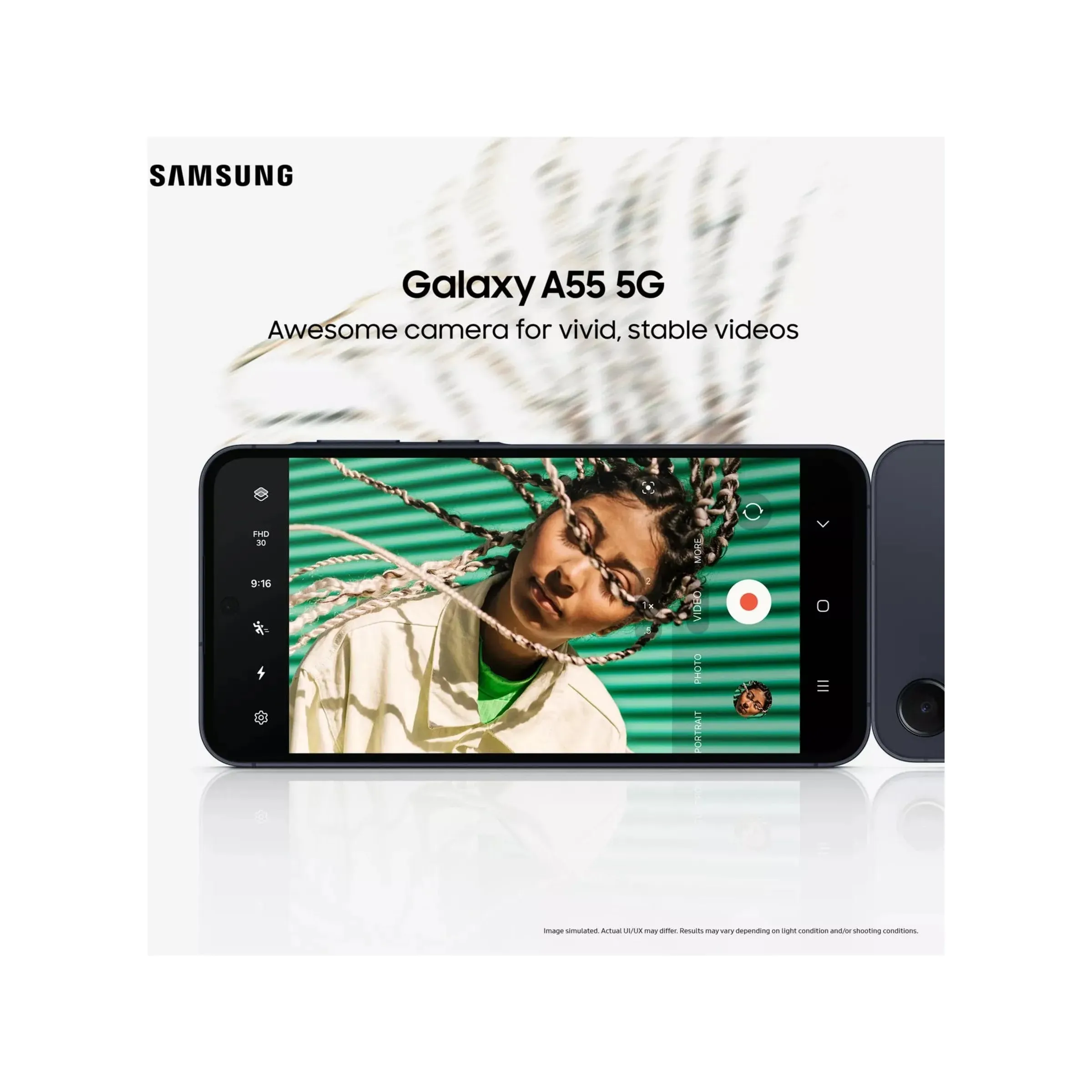 Samsung Galaxy A55 5G 128GB 8GB RAM, Dual SIM, Awesome Navy, Unlocked Smartphone