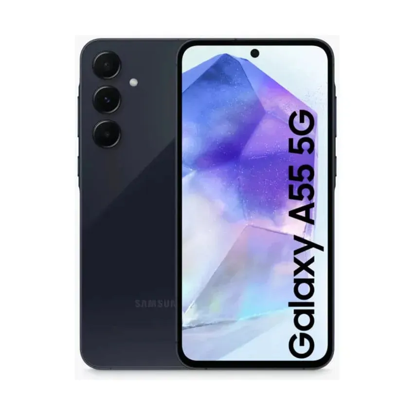 Samsung Galaxy A55 5G 128GB 8GB RAM, Dual SIM, Awesome Navy, Unlocked Smartphone