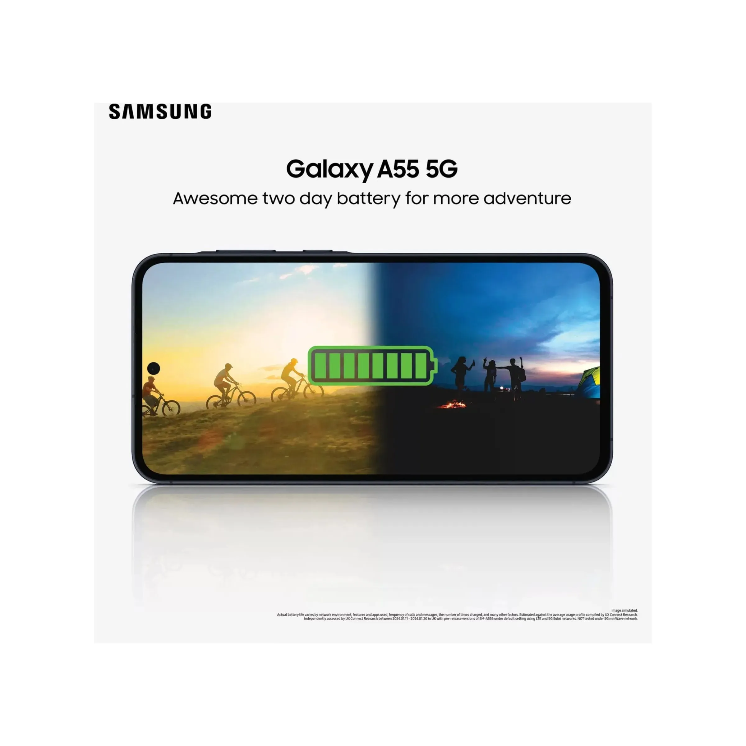 Samsung Galaxy A55 5G 128GB 8GB RAM, Dual SIM, Awesome Navy, Unlocked Smartphone