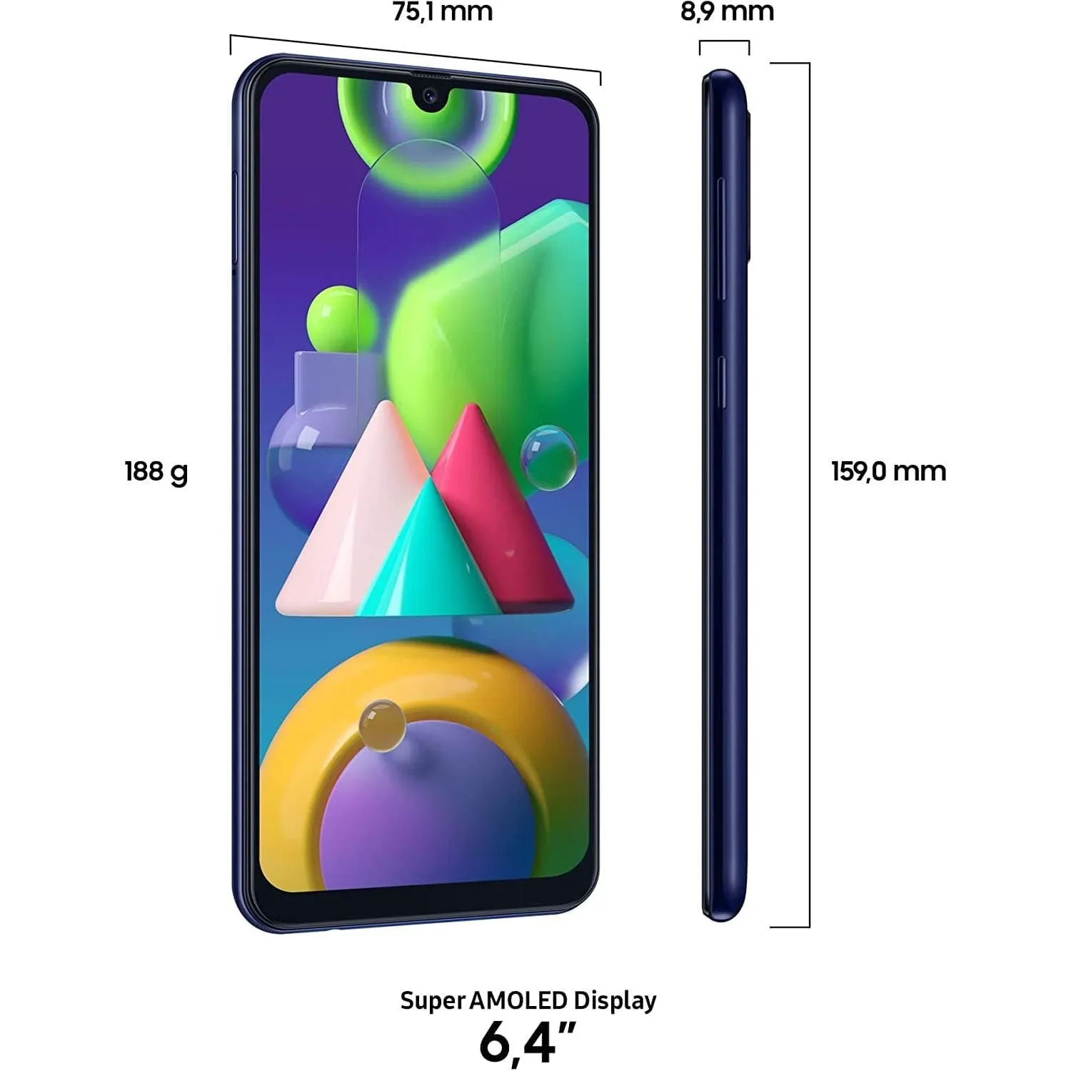 SAMSUNG GALAXY M21 4GB RAM 64 GB - Blue