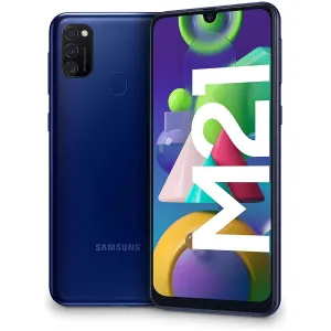SAMSUNG GALAXY M21 4GB RAM 64 GB - Blue unlocked phones,budget smartphones,cell phone deals,latest mobile phones