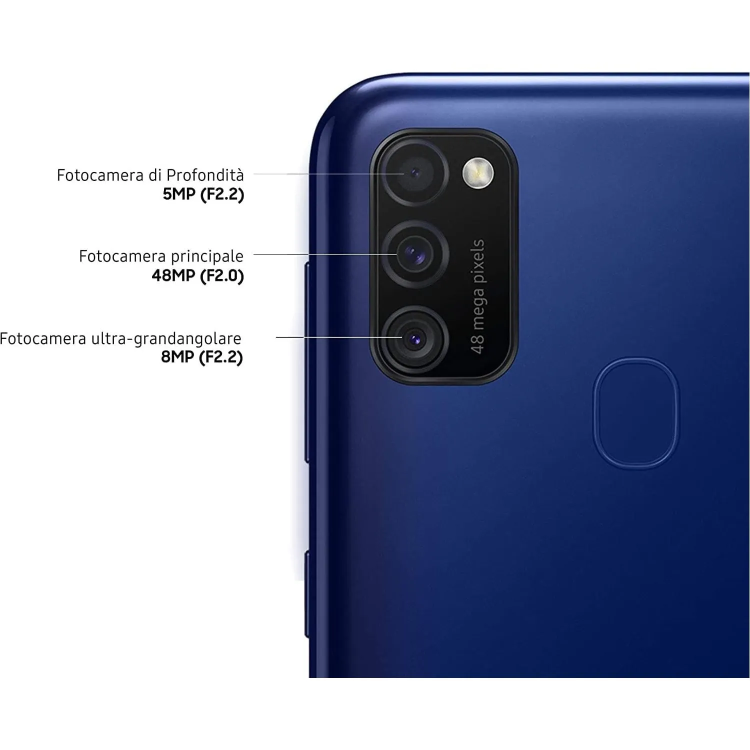SAMSUNG GALAXY M21 4GB RAM 64 GB - Blue