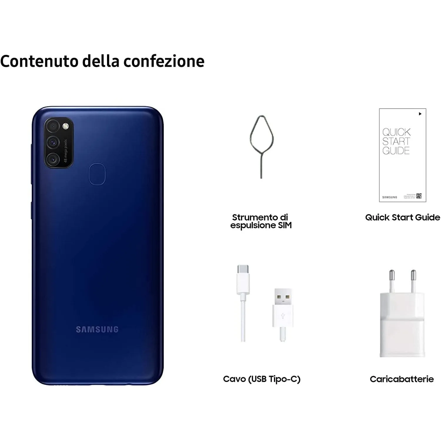 SAMSUNG GALAXY M21 4GB RAM 64 GB - Blue
