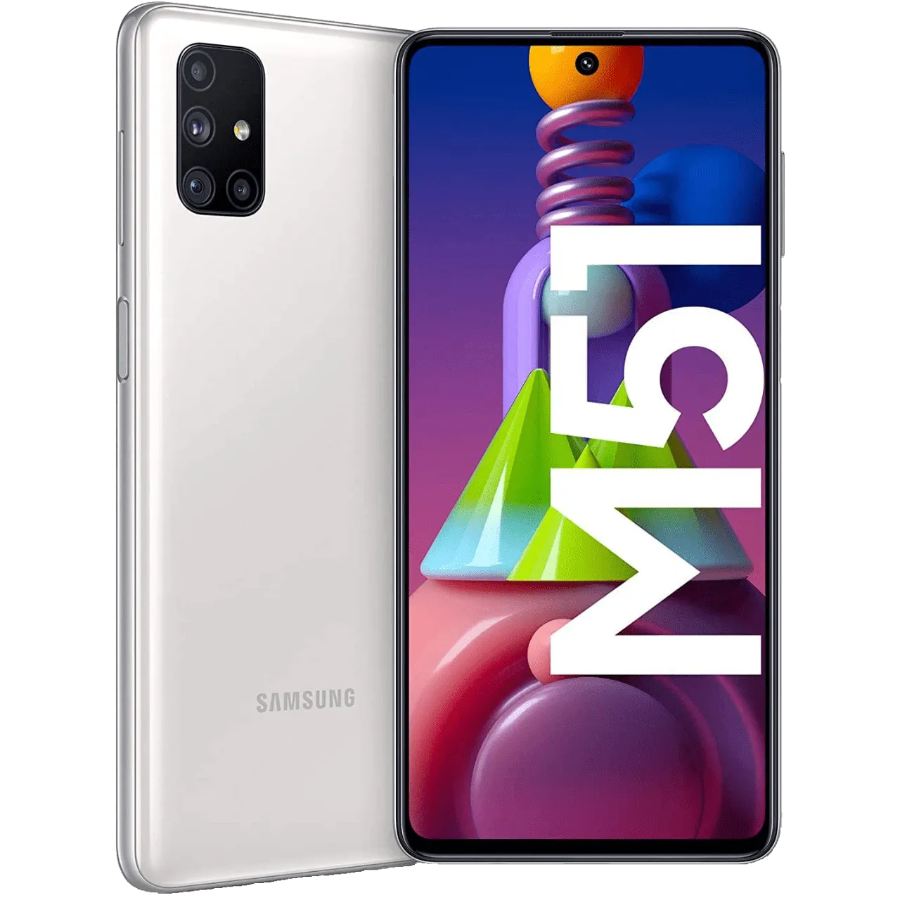 Samsung Galaxy M51 128 GB Storage 8GB RAM 4G White (International Model) - Unlocked playstation 5, ps5 accessories, playstation games online