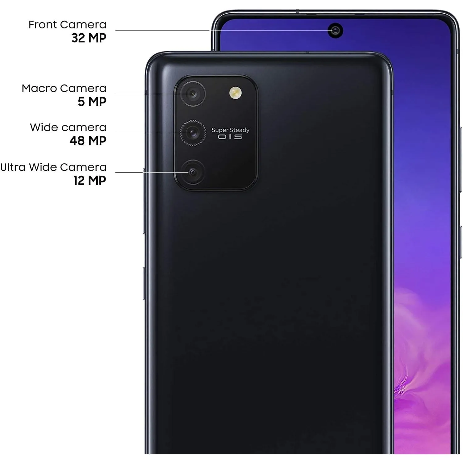 Samsung Galaxy S10 Lite 128GB, Black - Unlocked