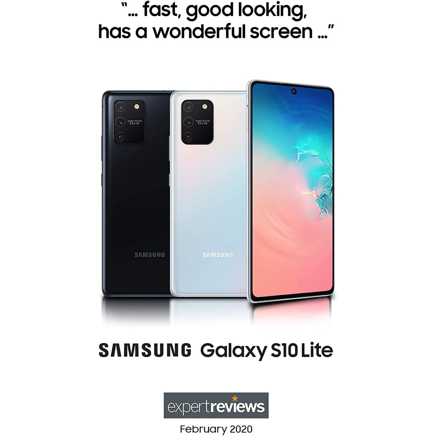 Samsung Galaxy S10 Lite 128GB, Black - Unlocked