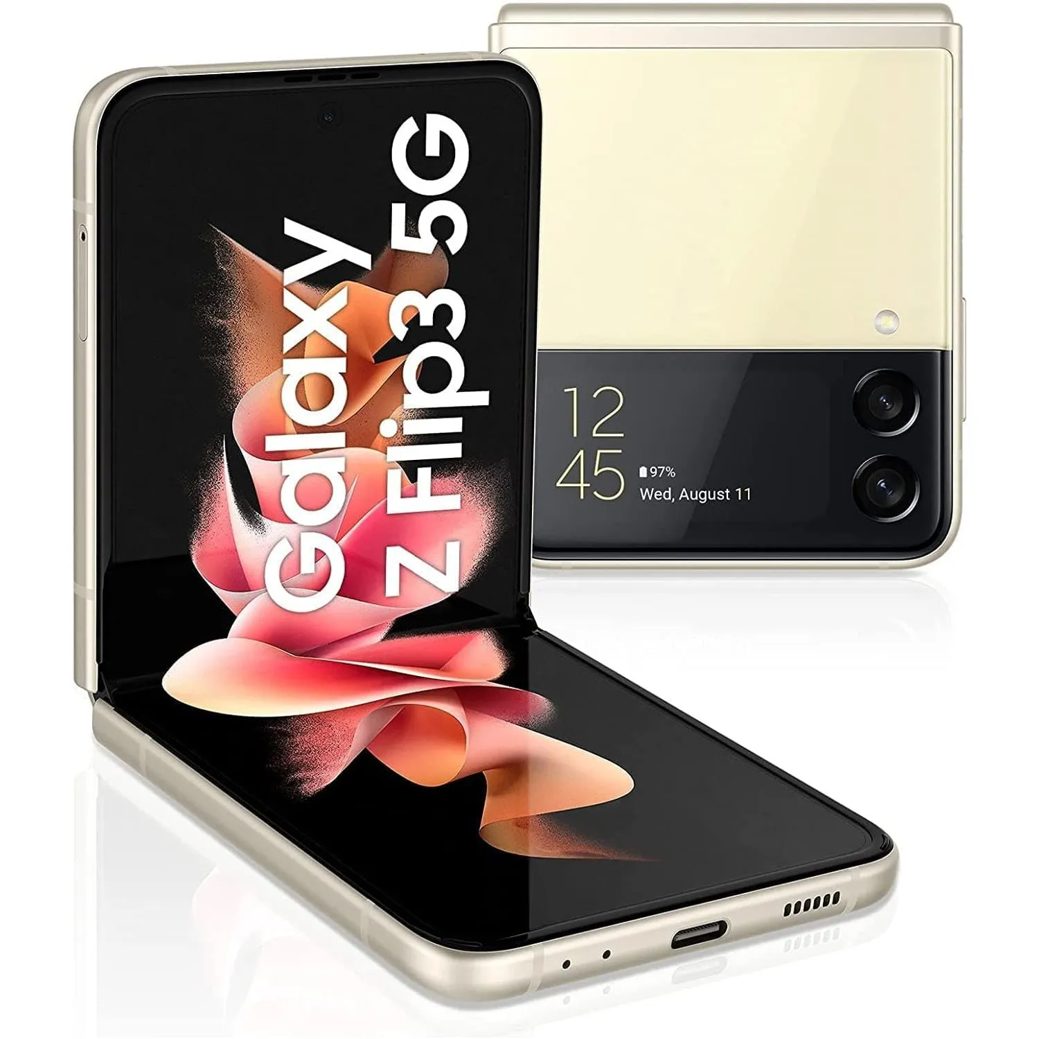 Samsung Galaxy Z flip 3 128GB, Cream - Unlocked playstation 5, ps5 accessories, playstation games online