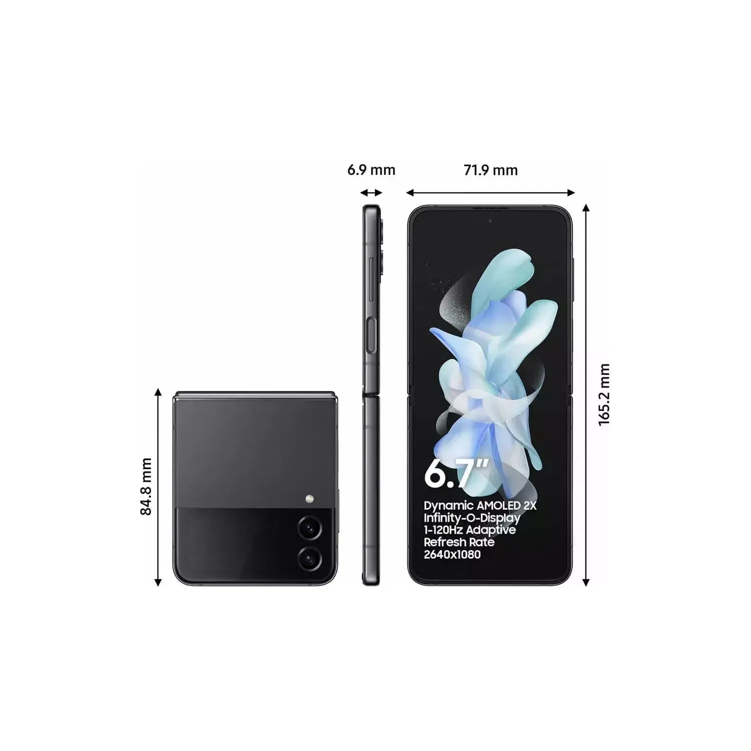 Samsung Galaxy Z Flip4 5G 256GB Phone - Graphite