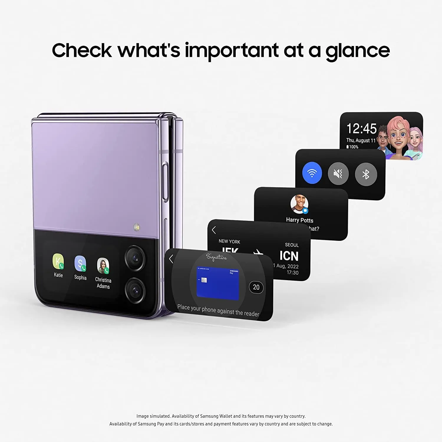 Samsung Galaxy Z Flip4 5G, 8GB RAM /128GB Storage Graphite - Unlocked
