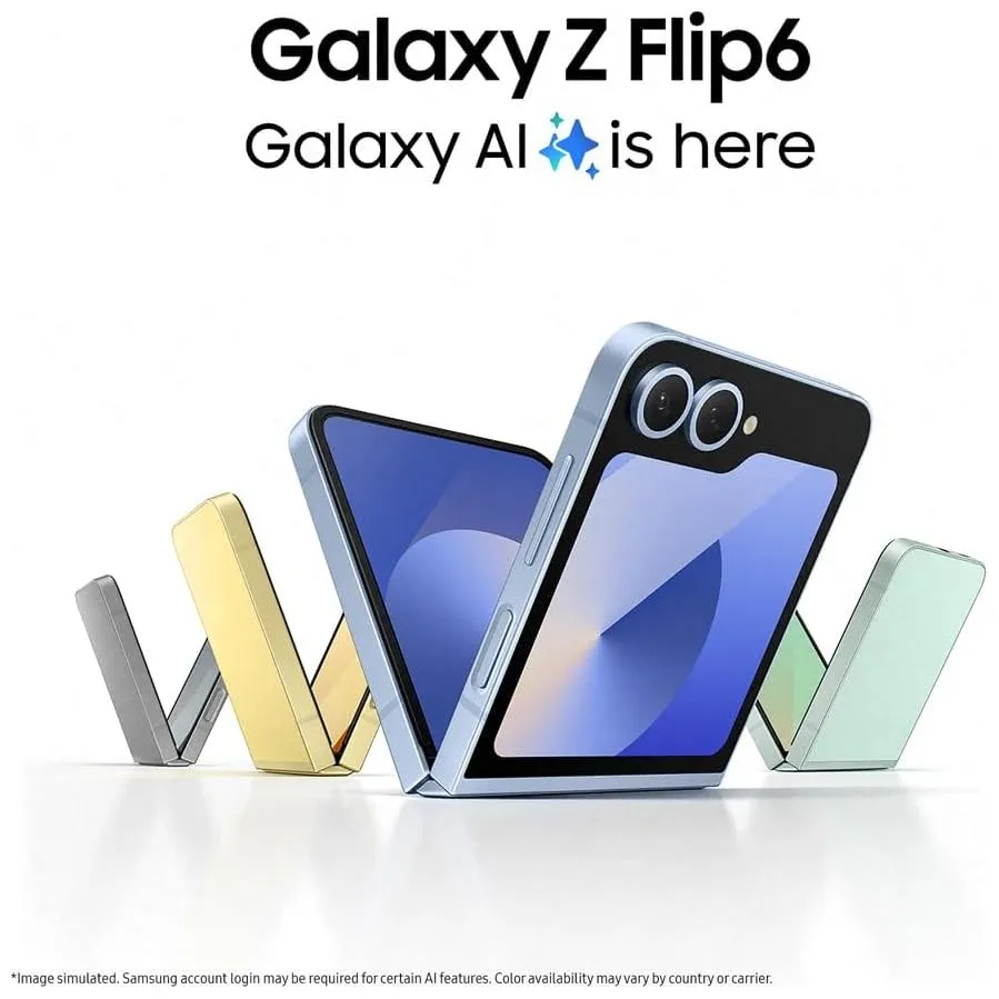 Samsung Galaxy Z Flip6 5G 256GB AI Phone Yellow SIM-Free Unlocked Mobile Phone