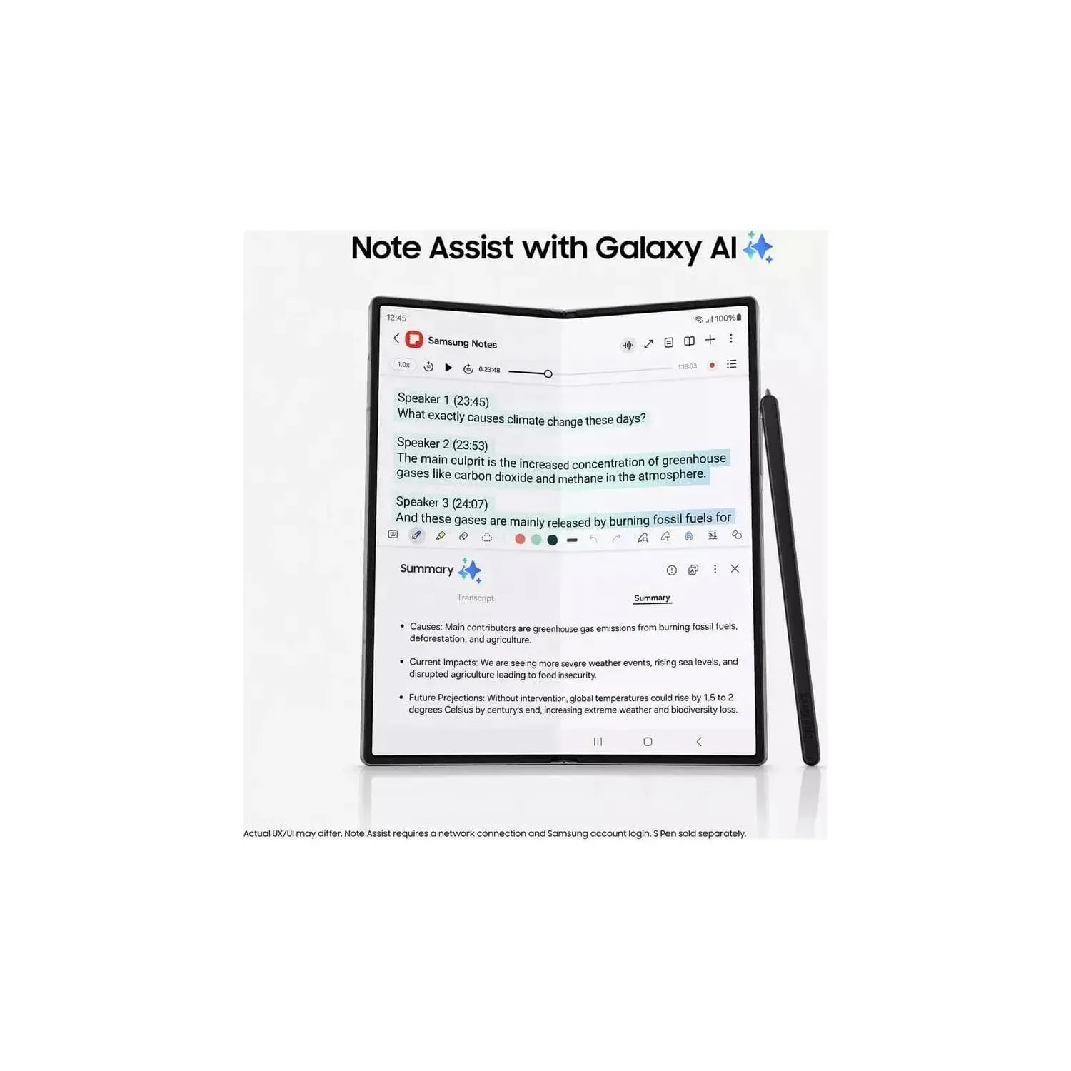 Samsung Galaxy Z Fold6 5G 512GB SIM-Free Navy Unlocked Mobile Phone
