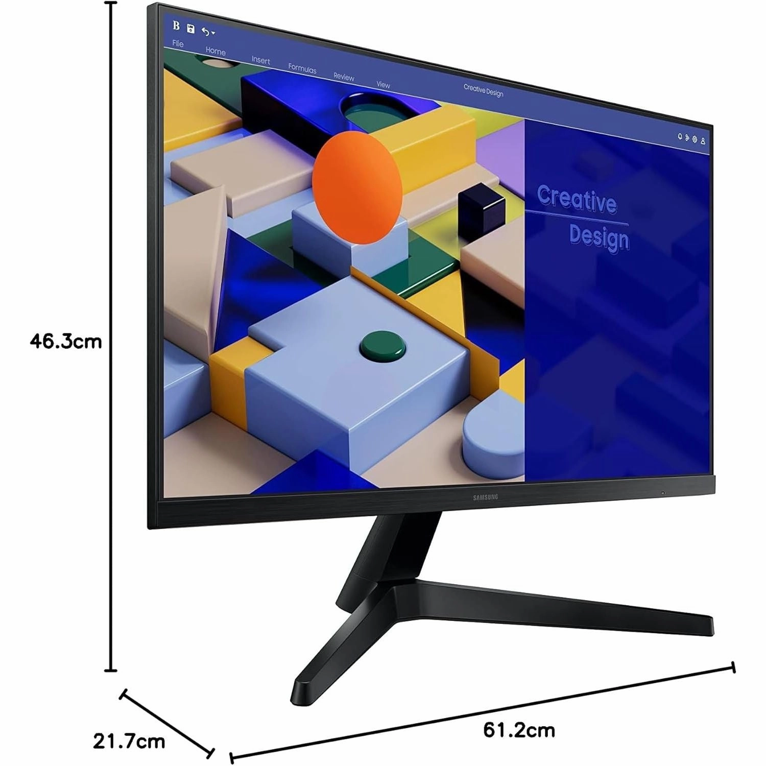Samsung 27" Full HD IPS LCD Black Monitor