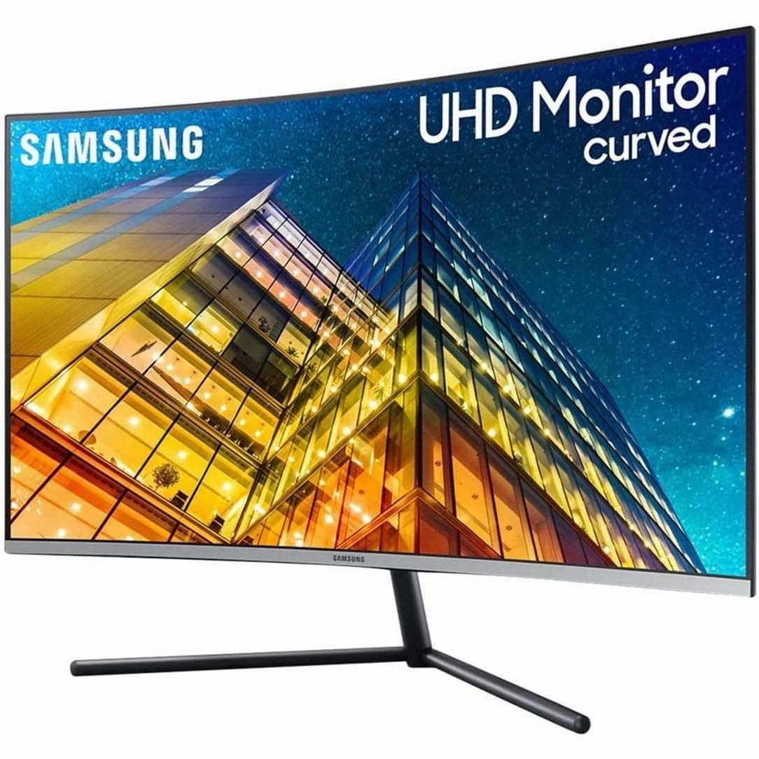 Samsung 32-inch Curved 4K Ultra HD LED Monitor (LU32R590CWRXXU) - Black