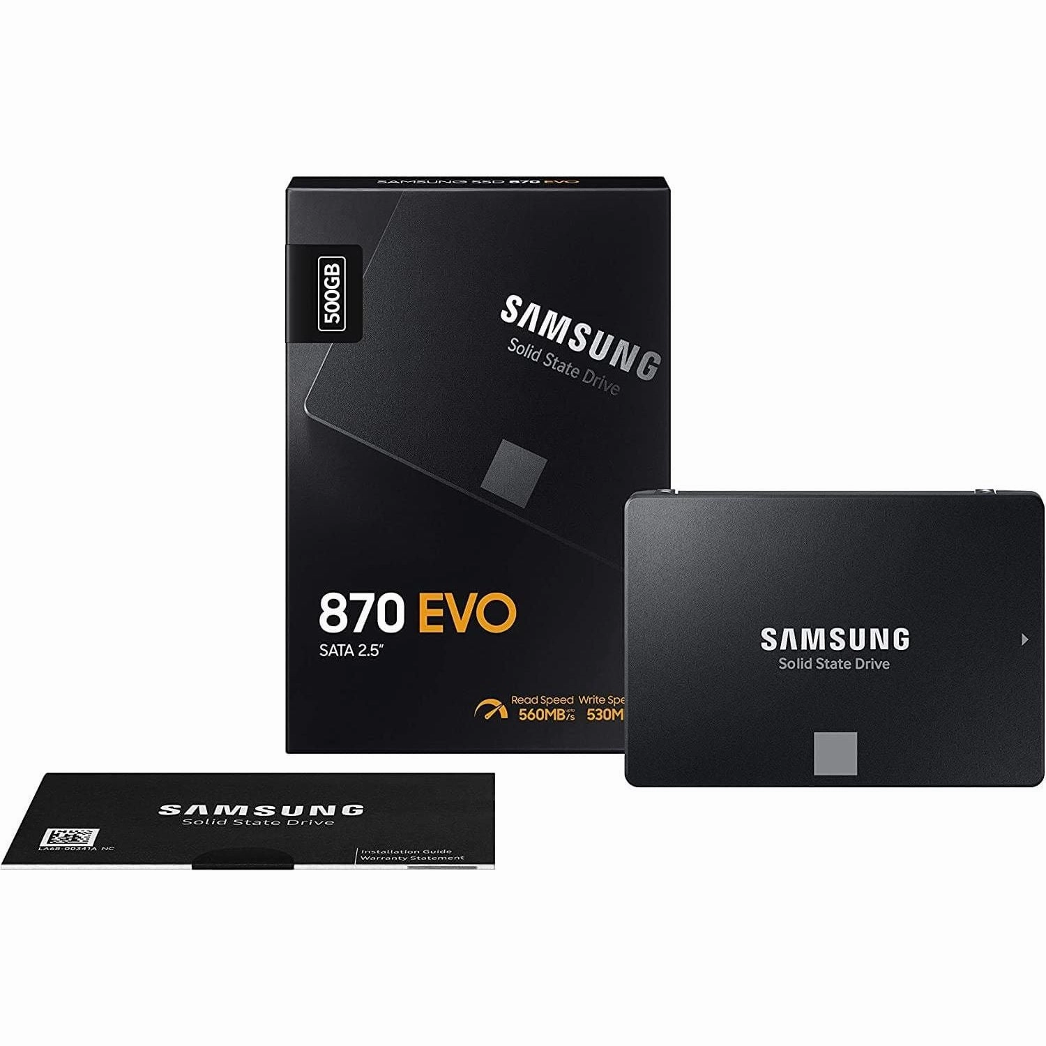 Samsung 870 EVO Series ATA III V-NAND MLC 2.5" 500 GB  - Black