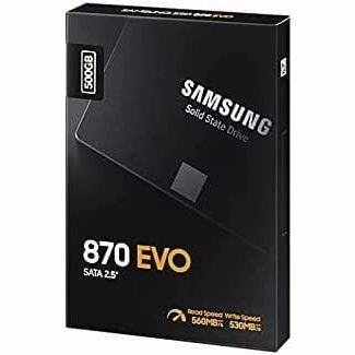 Samsung 870 EVO Series ATA III V-NAND MLC 2.5" 500 GB  - Black
