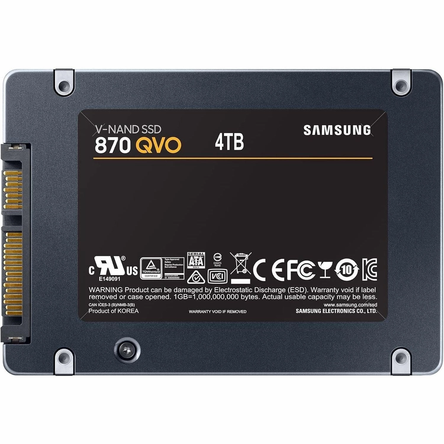 Samsung 870 QVO 4 TB SATA 2.5 Inch Internal Solid State Drive SSD (MZ-77Q4T0)