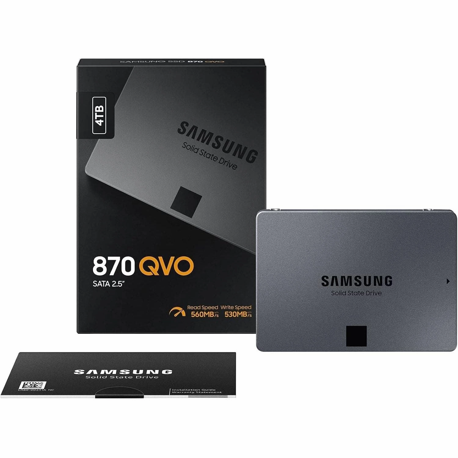 Samsung 870 QVO 4 TB SATA 2.5 Inch Internal Solid State Drive SSD (MZ-77Q4T0)